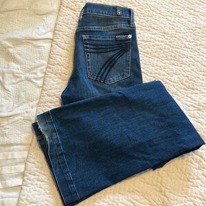 7 Jeans Dojo Trouser Dark Wash 27, excellent condition
